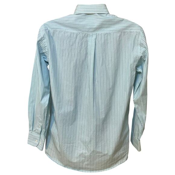 Steve & Barry’s Button Down Bundle Size M Classic Striped Brown Aqua Casual - Picture 4 of 16